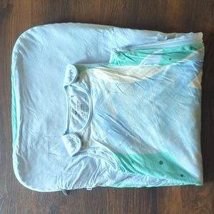 Little Sleepies Blue and Green Kids Pajamas Sleep Sack